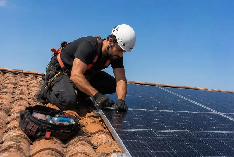 Maintenance et monitoring de panneaux solaires à Vernet