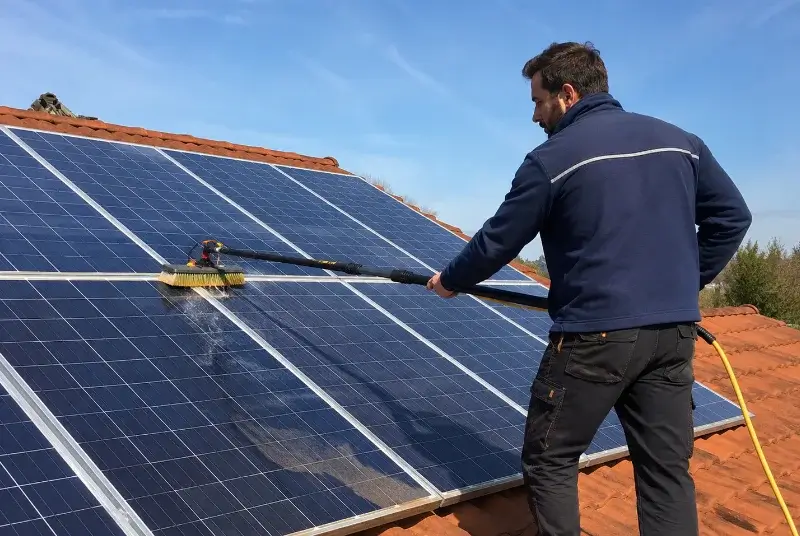 Nettoyage et entretien de panneaux solaires à Vernet