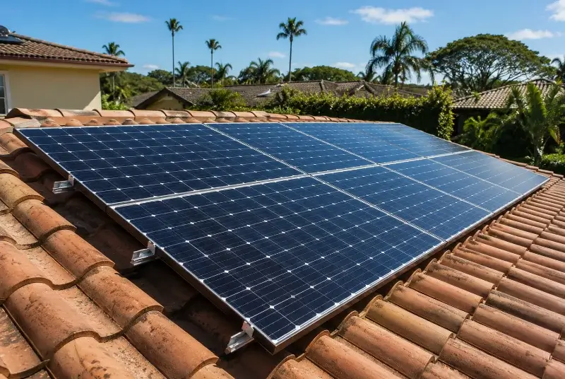Installation de panneaux solaires à Vernet
